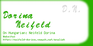 dorina neifeld business card